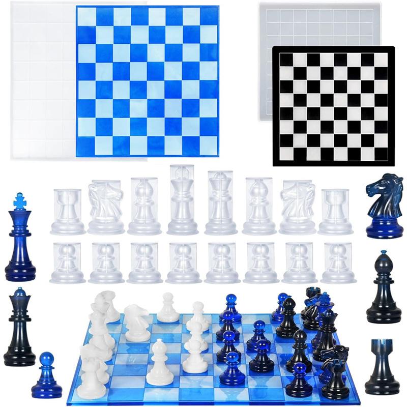3D Printing Chess - Resin Chess Set Mold With Chess