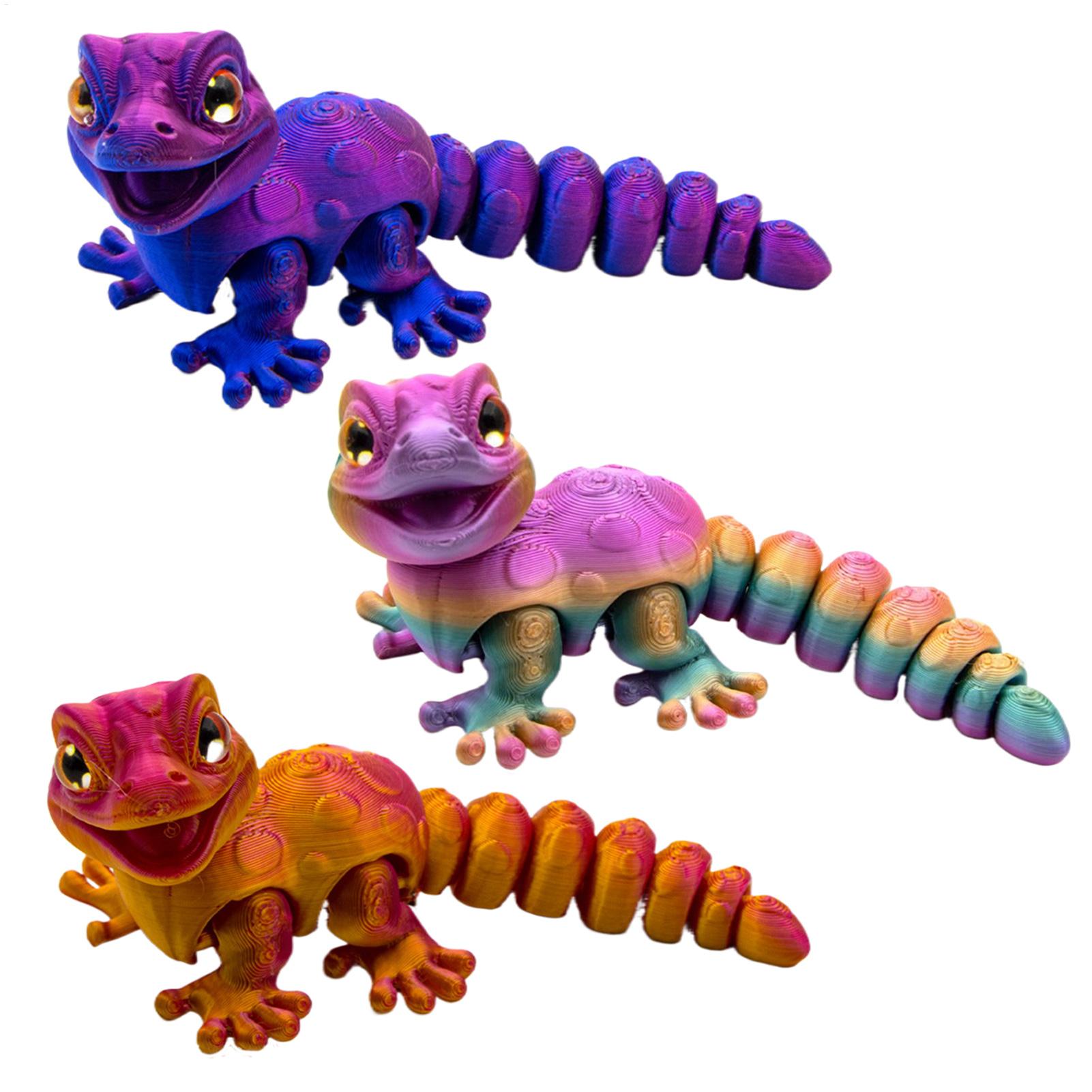 3D Printing Table - 3D Printed Gecko Figurine Lizard Reptile