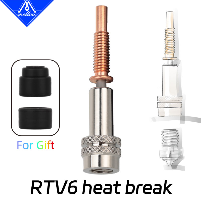 3D Printing Titanium - MELLOW High Precision Bimetal RTV6 Heatbreak