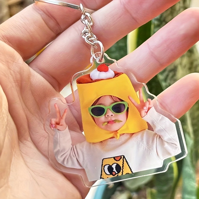 3D Printing Custom - Customized Couple Photo and Text Keychains,