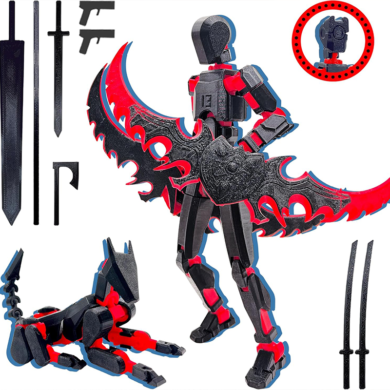 3D Printing Titanium - Assembly Completed T13 3D Action Figure