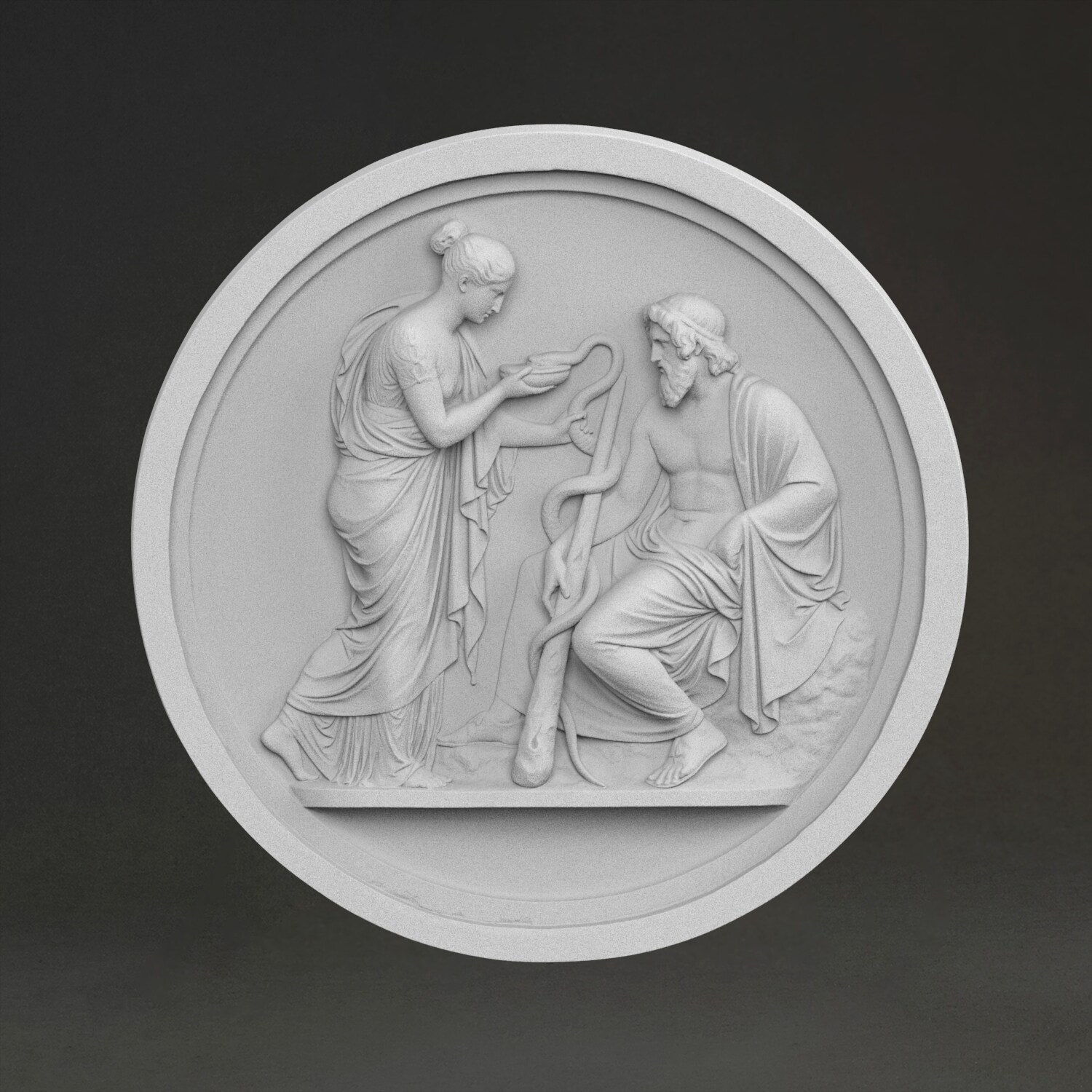 3D Printing Material - “Nemesis's recitation” sculpture, 3D printed resin