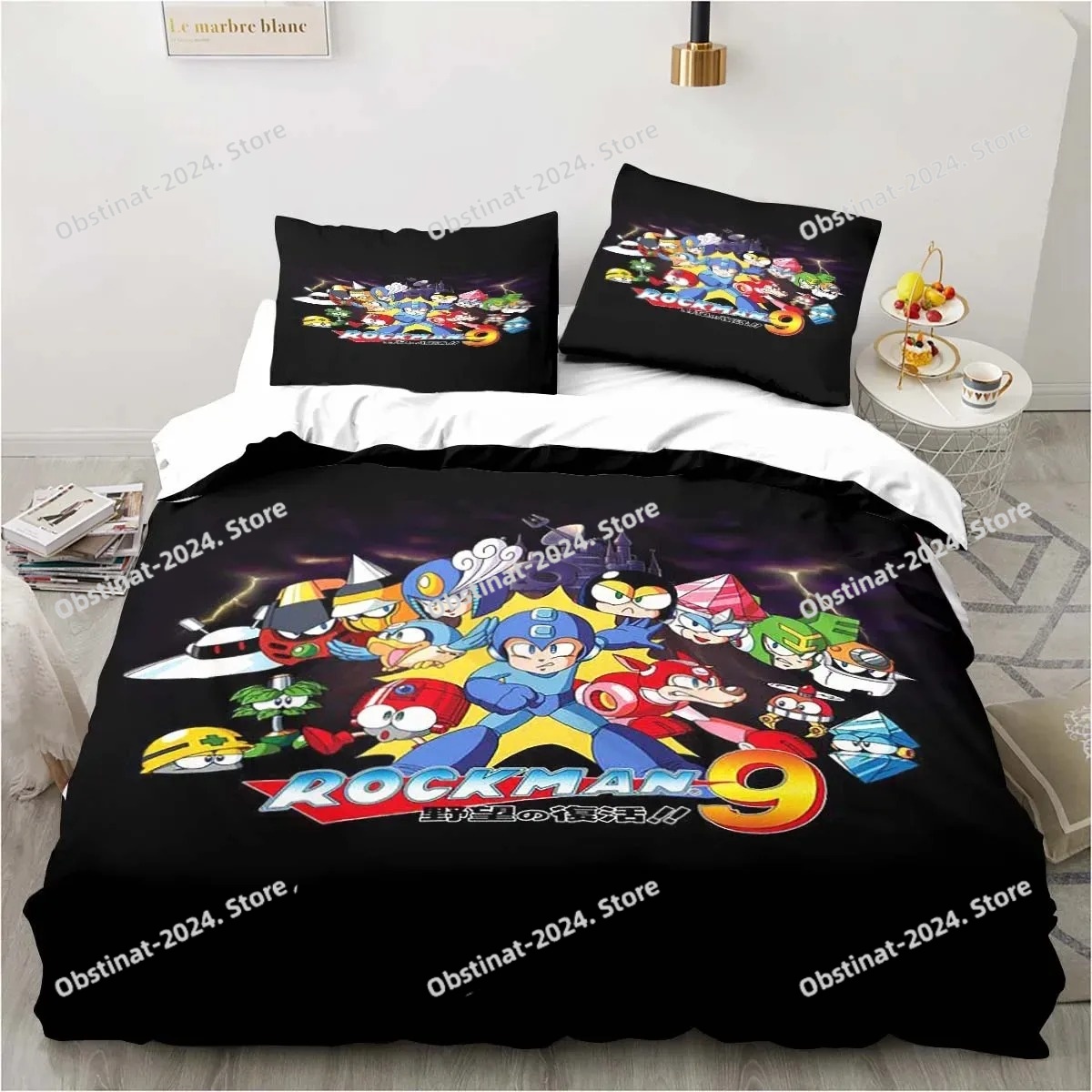 3D Printing Quilting - 3D Mega Man X Dive Bedding