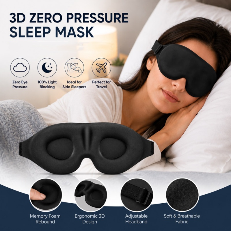 3D Printing Mask - 3d Sleep Eye Mask Comfort Light