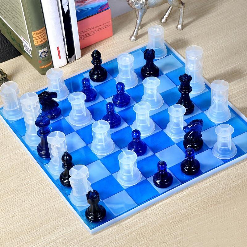 Resin Chess Set Mold With Ches - огляд і ціна 3D Printing Chess