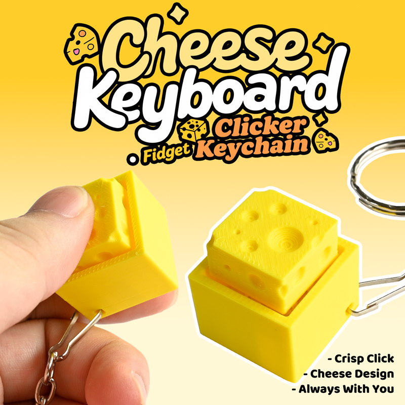 3D Printed Cheesy Key Fidget C - огляд і ціна 3D Printing Toys