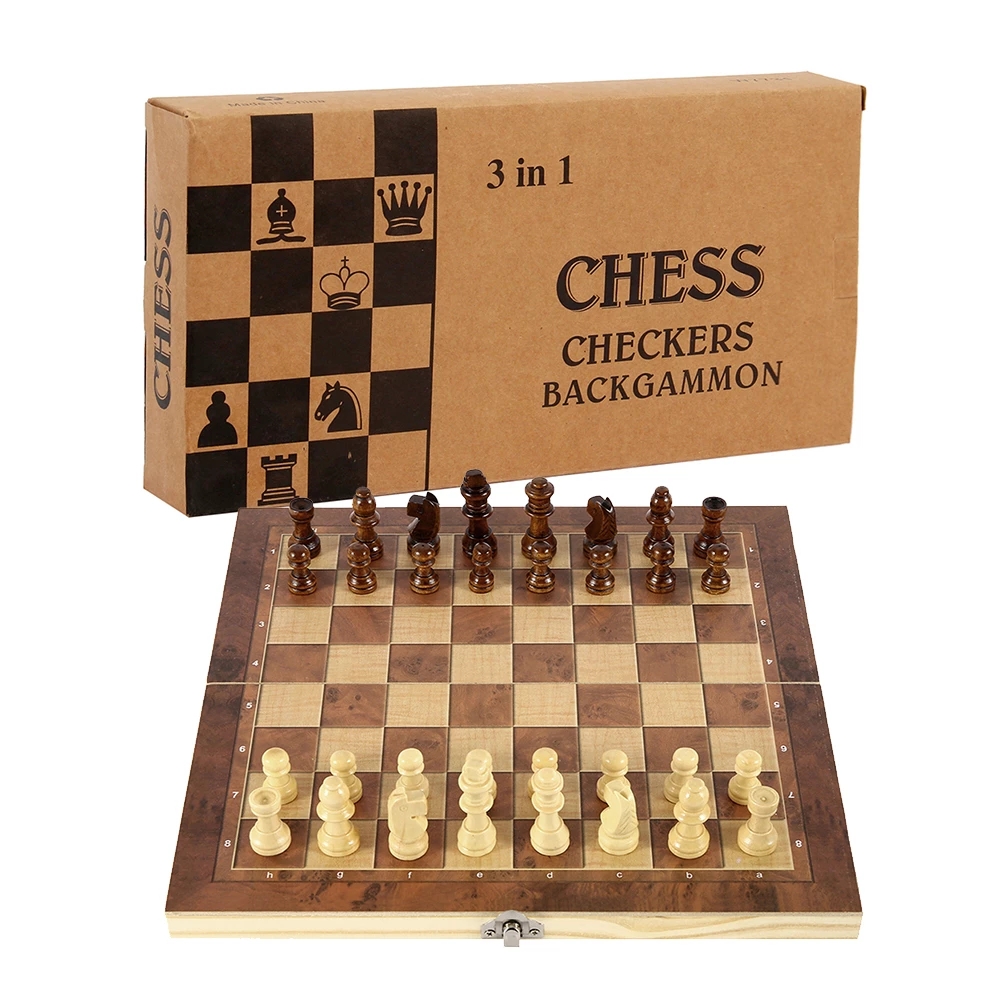3 in 1 Chess Board, Folding Wo - огляд і ціна 3D Printing Chess