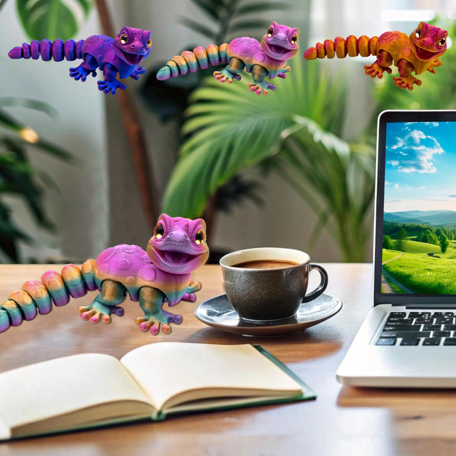3D Printed Gecko Figurine Liza - огляд і ціна 3D Printing Table