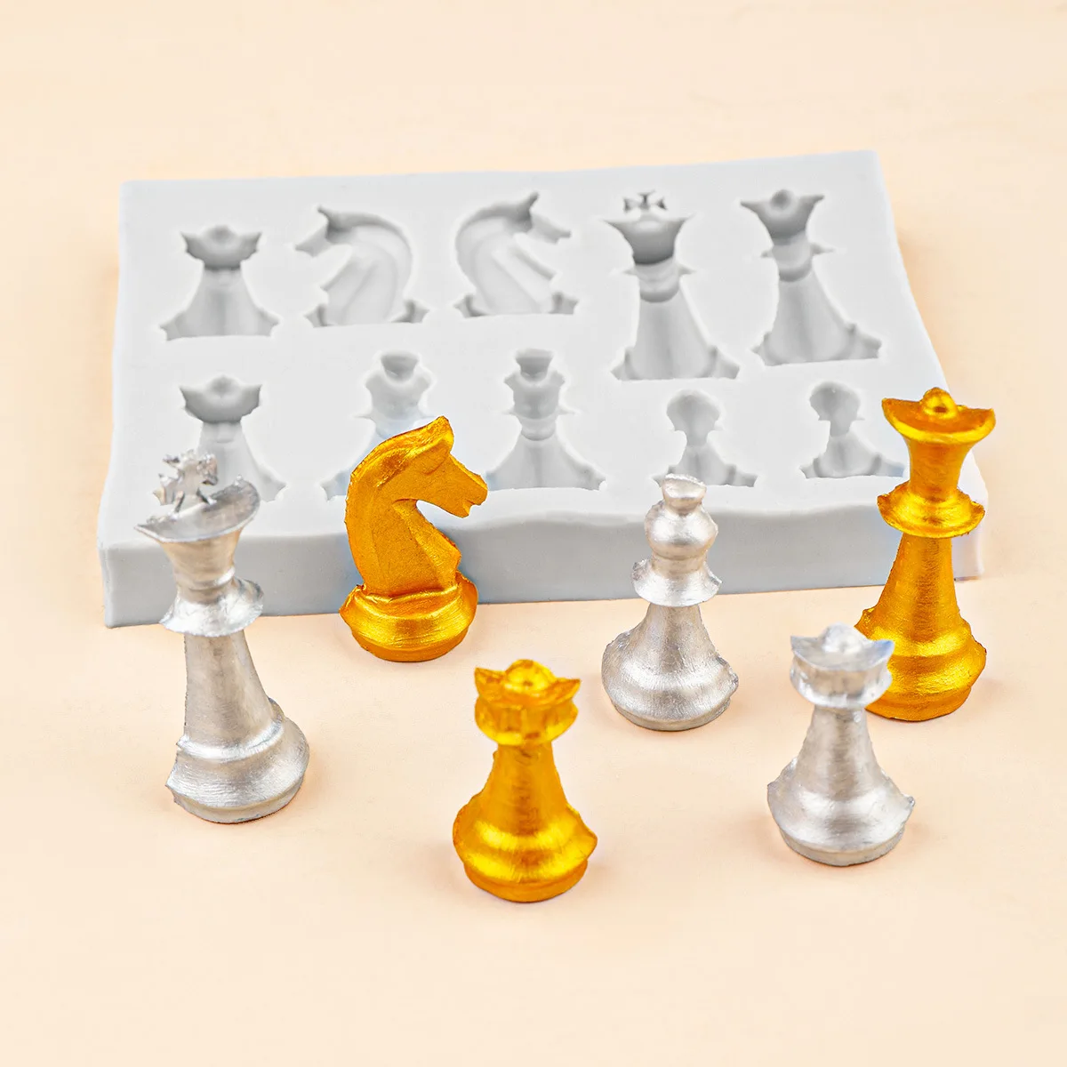10-hole 3d Chess Silicone Mold - огляд і ціна 3D Printing Chess