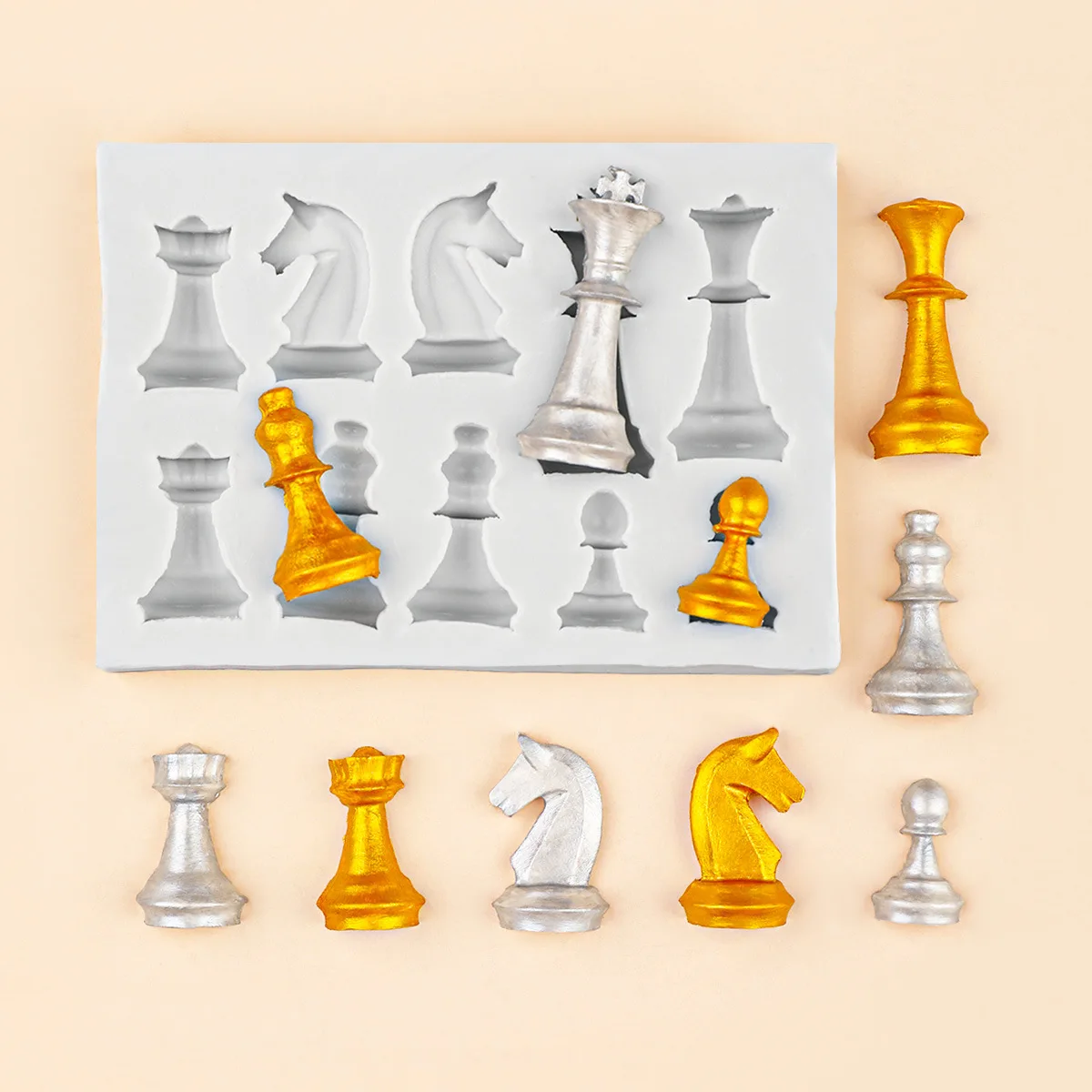10-hole 3d Chess Silicone Mold - огляд і ціна 3D Printing Chess