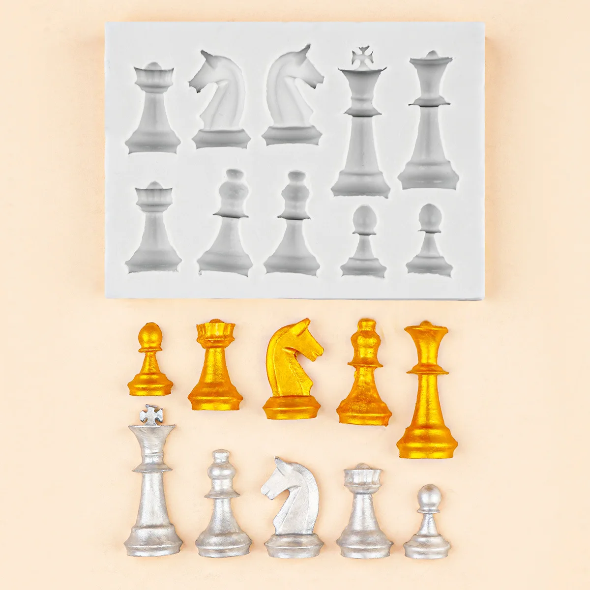 10-hole 3d Chess Silicone Mold - огляд і ціна 3D Printing Chess