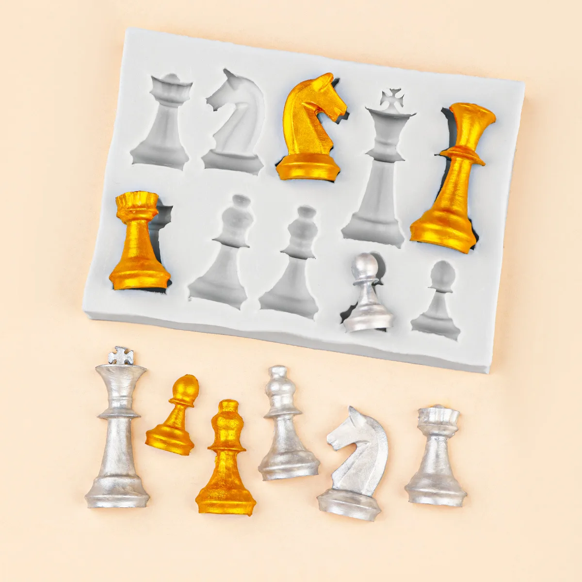 10-hole 3d Chess Silicone Mold - огляд і ціна 3D Printing Chess
