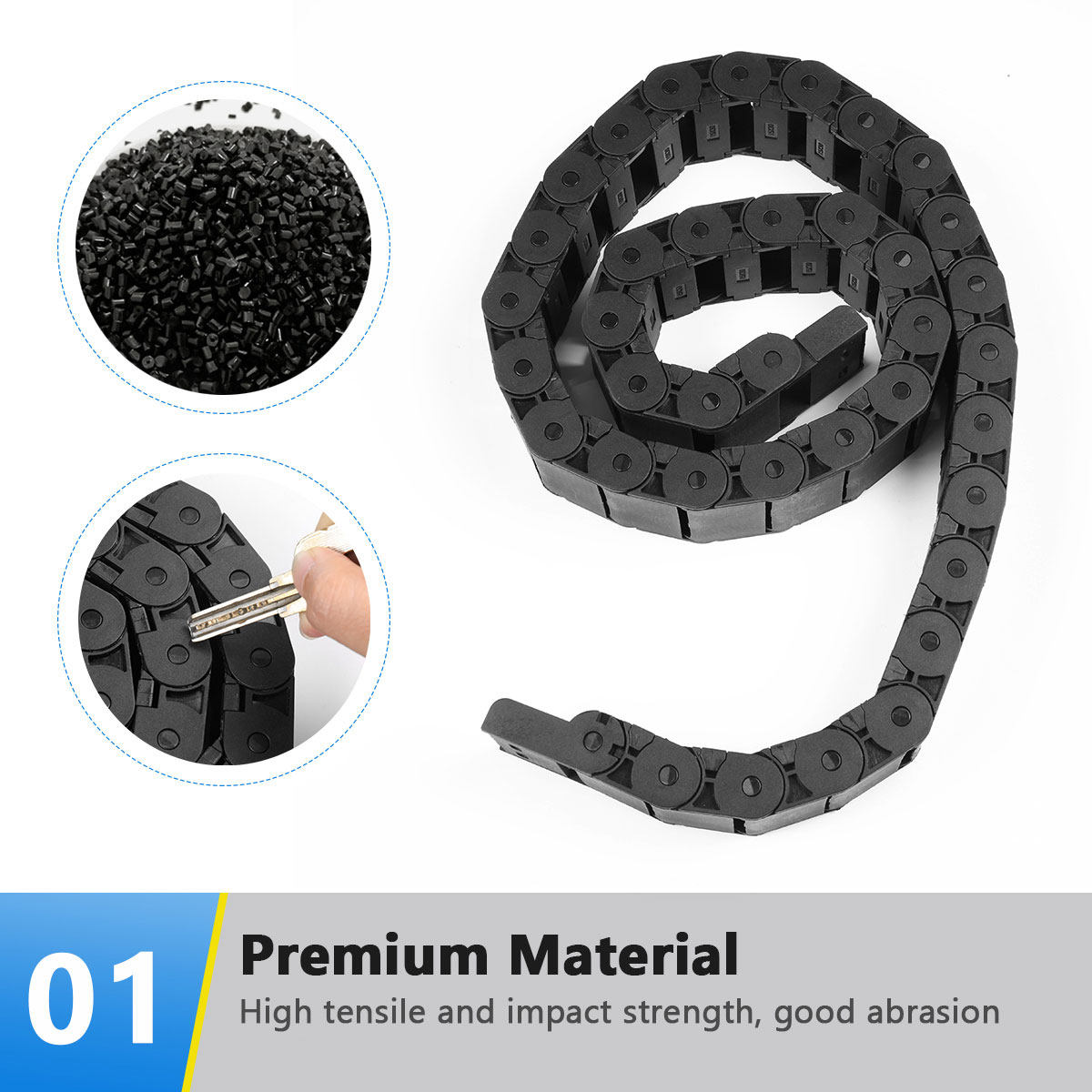 1M Black Plastic Cable Carrier - огляд і ціна 3D Printing Machine