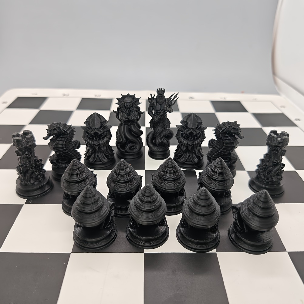 16PCS Ocean Myth Chess Figurin - огляд і ціна 3D Printing Chess