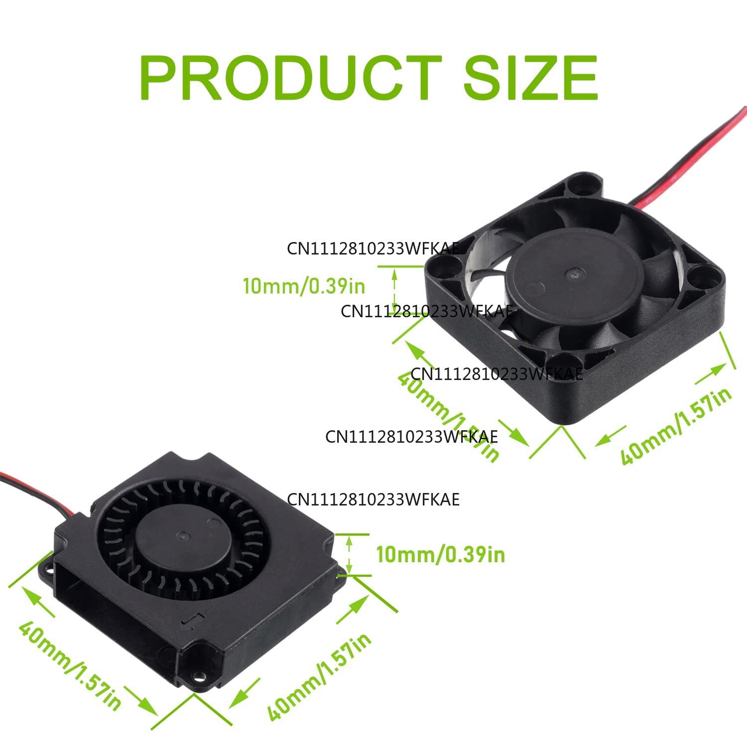 4010 Fan DC 24V Extruder Hot E - огляд і ціна 3D Printing Ender