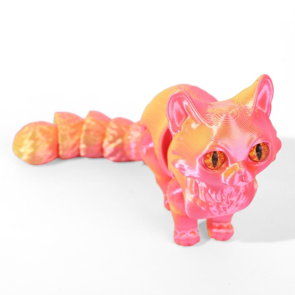 Big Eyes 3D Printed Cat Model  - огляд і ціна 3D Printing Material