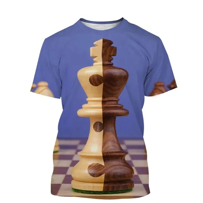 Chess T-shirt 3D Printing Desi - огляд і ціна 3D Printing Chess