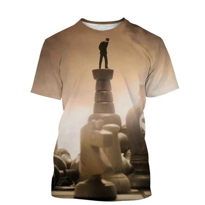 Chess T-shirt 3D Printing Desi - огляд і ціна 3D Printing Chess