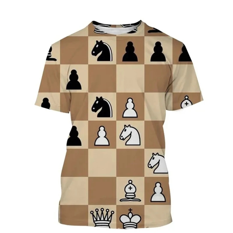 Chess T-shirt 3D Printing Desi - огляд і ціна 3D Printing Chess
