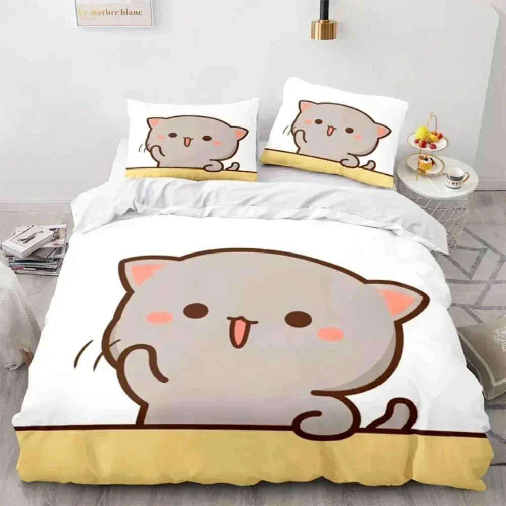 3D Cartoon Lovely Peach Cat Pr - огляд і ціна 3D Printing Quilting