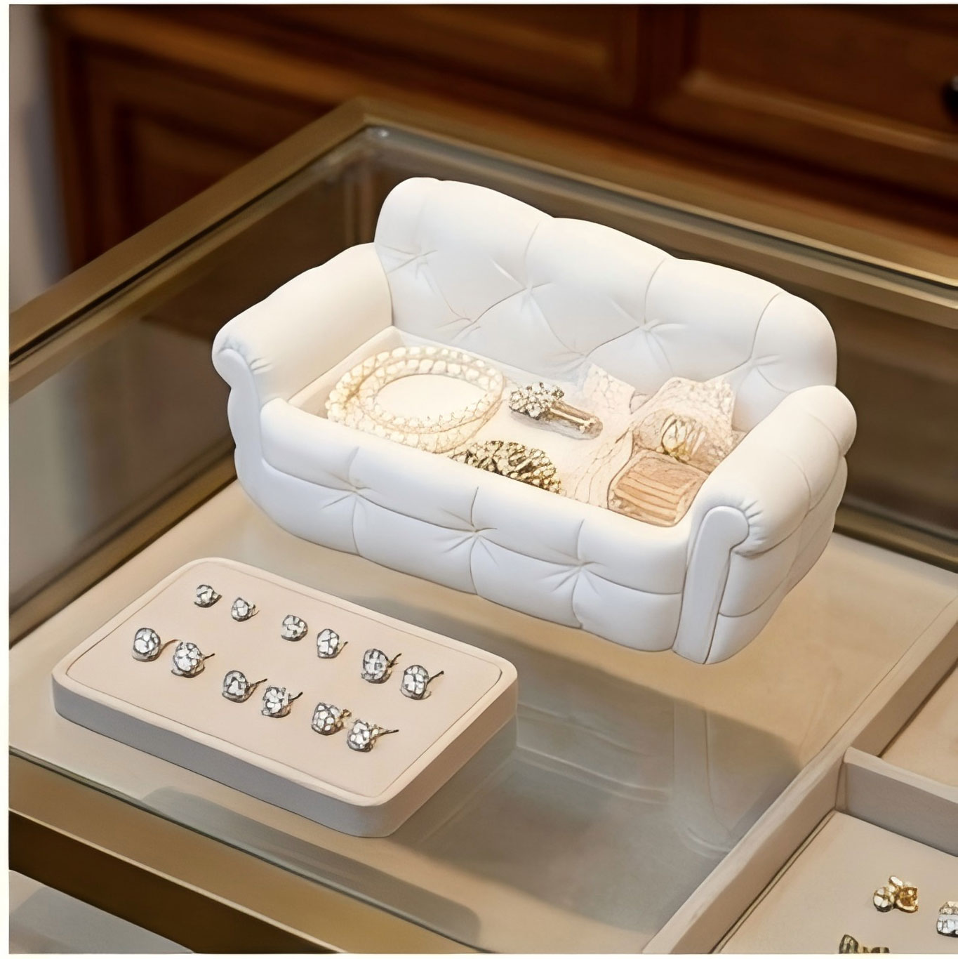 Mini Sofa Jewelry Storage Tray - огляд і ціна 3D Printing Ring Holder