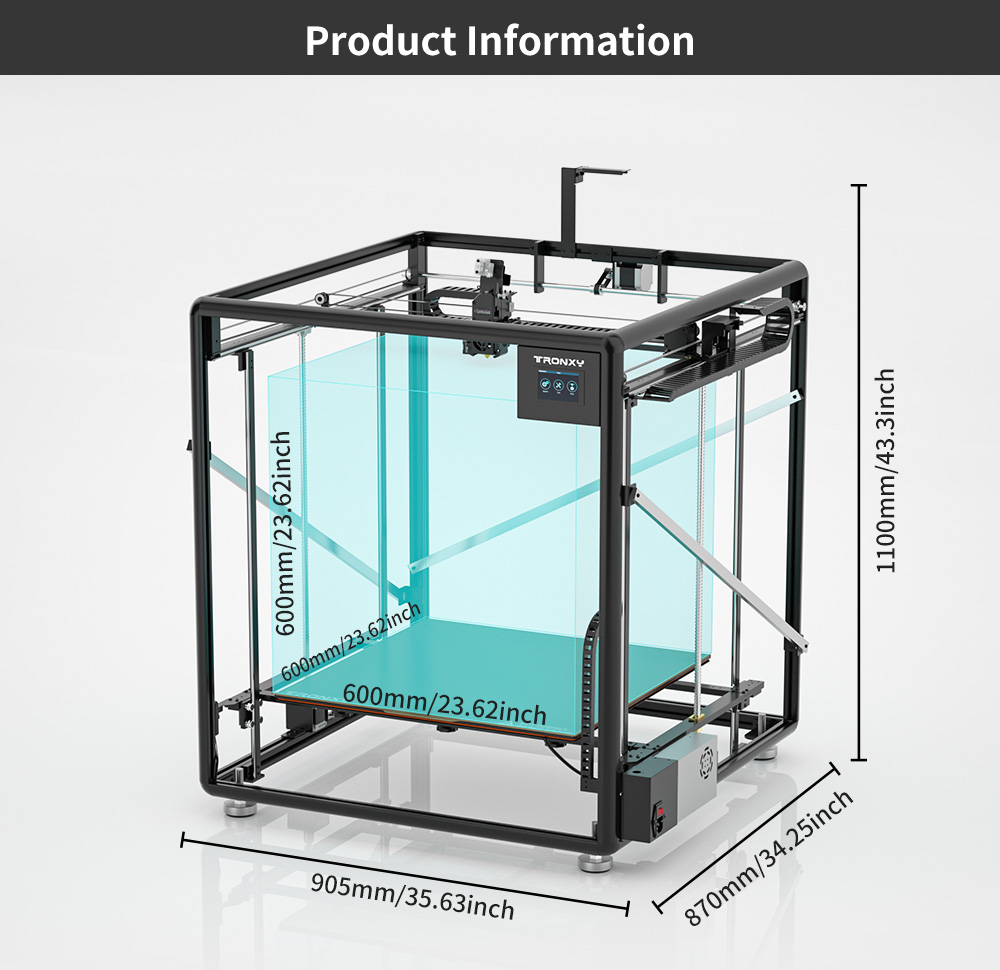 Tronxy VEHO-600 / PRO V3 Large - огляд і ціна 3D Printing X Y Z Axis