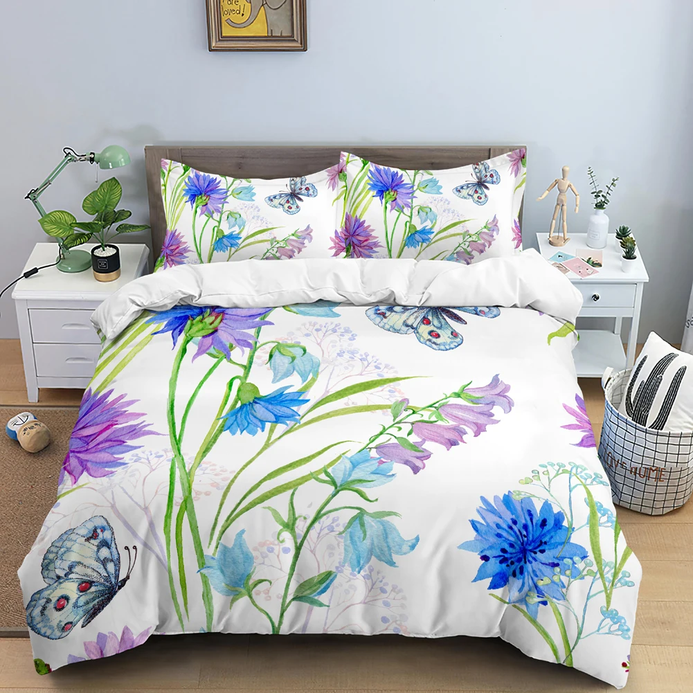 Butterfly Bedding Set 3D Flowe - огляд і ціна 3D Printing Quilting