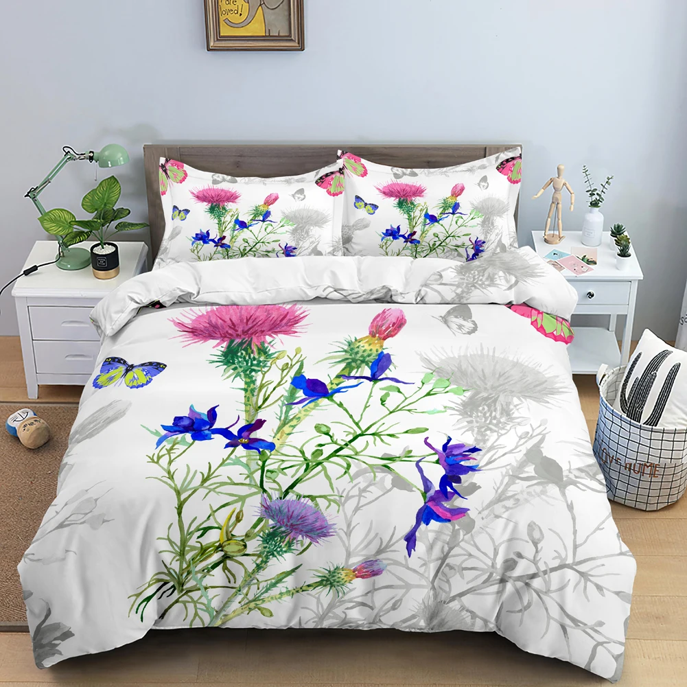 Butterfly Bedding Set 3D Flowe - огляд і ціна 3D Printing Quilting