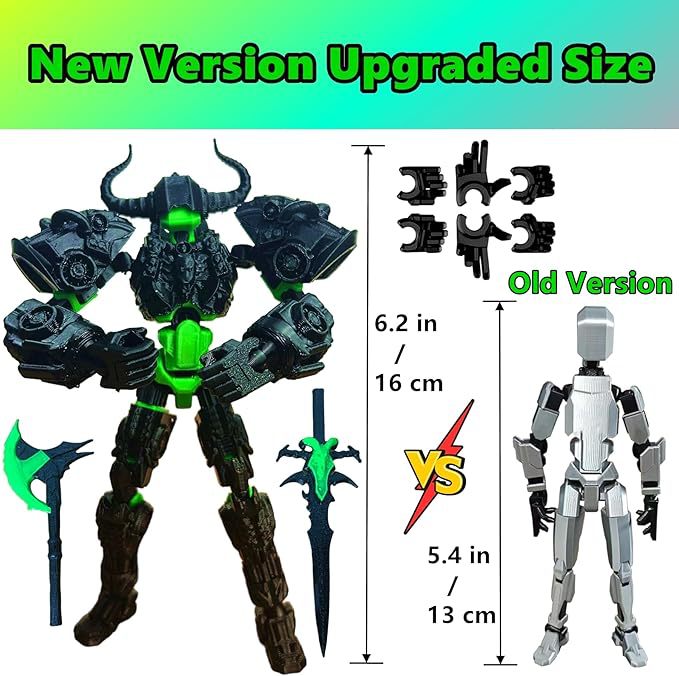 Titan 13 Action Figure,Assembl - огляд і ціна 3D Printing Titanium