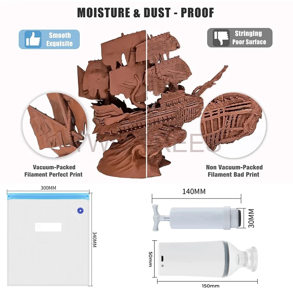 3D Print Vacuum Bag Filament D - огляд і ціна 3D Printing Nylon Filament