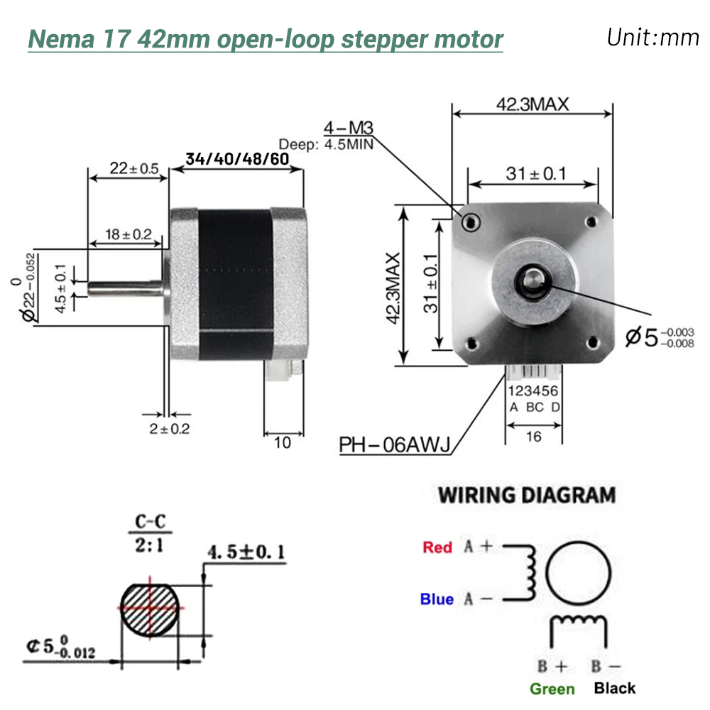 Nema17 Stepper Motor 42 Motor  - огляд і ціна 3D Printing Machine