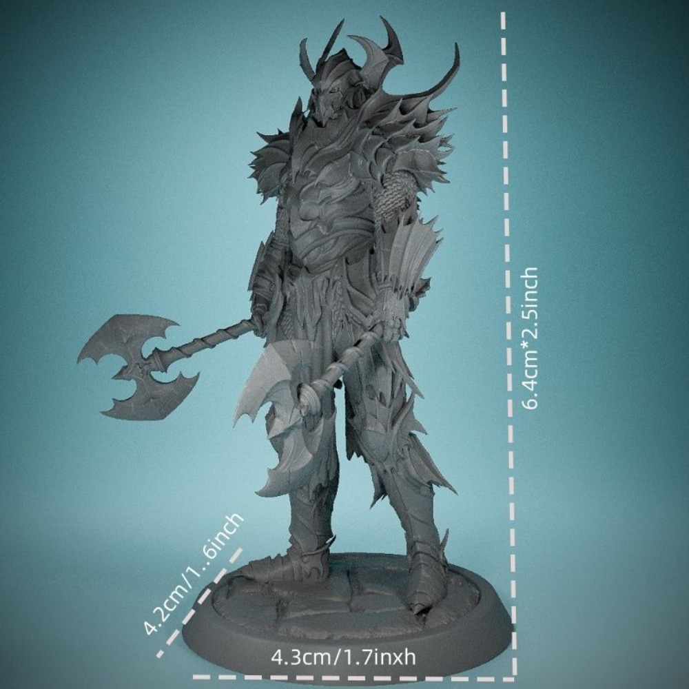 No Wings Demon Knight 3D Print - огляд і ціна 3D Printing Chess