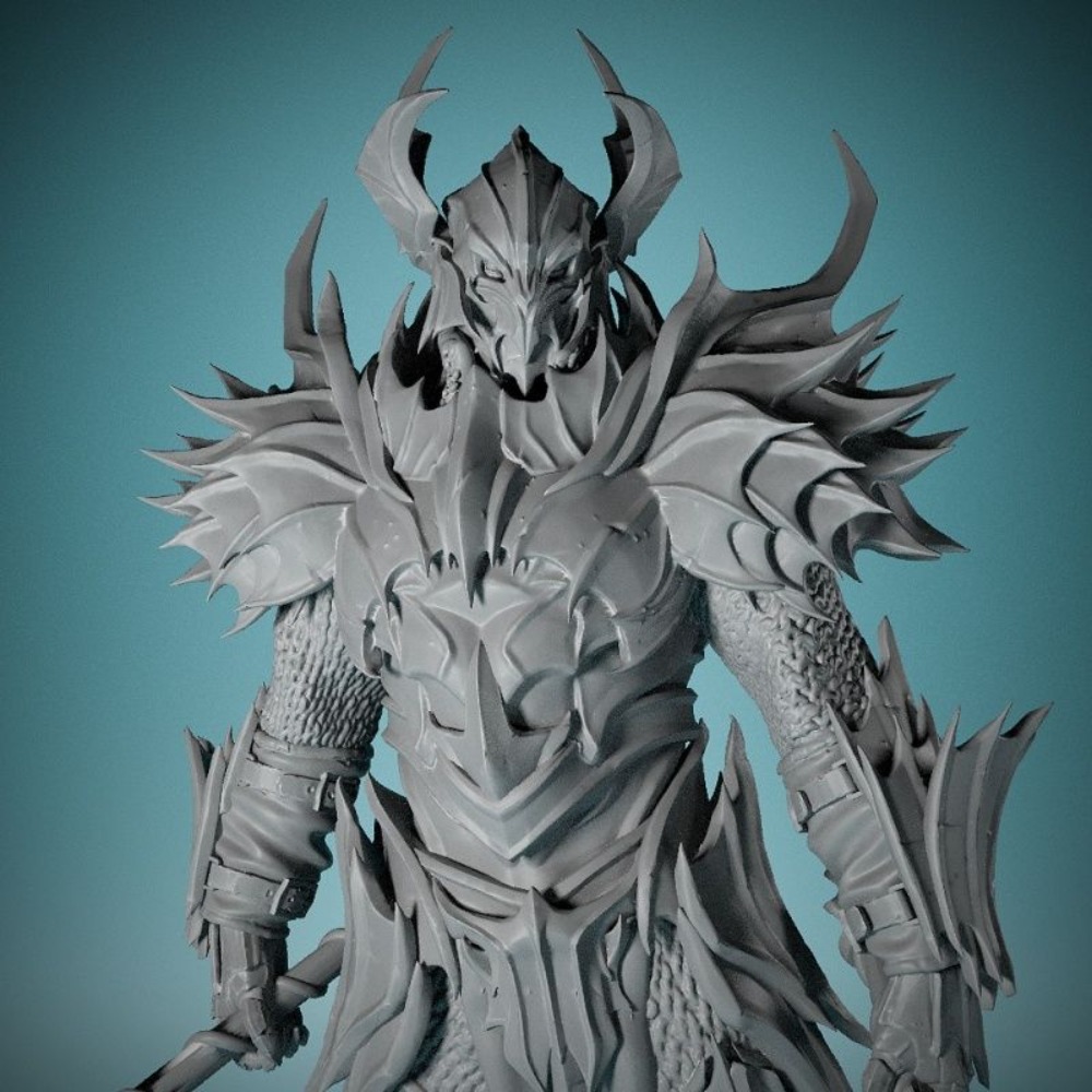 No Wings Demon Knight 3D Print - огляд і ціна 3D Printing Chess