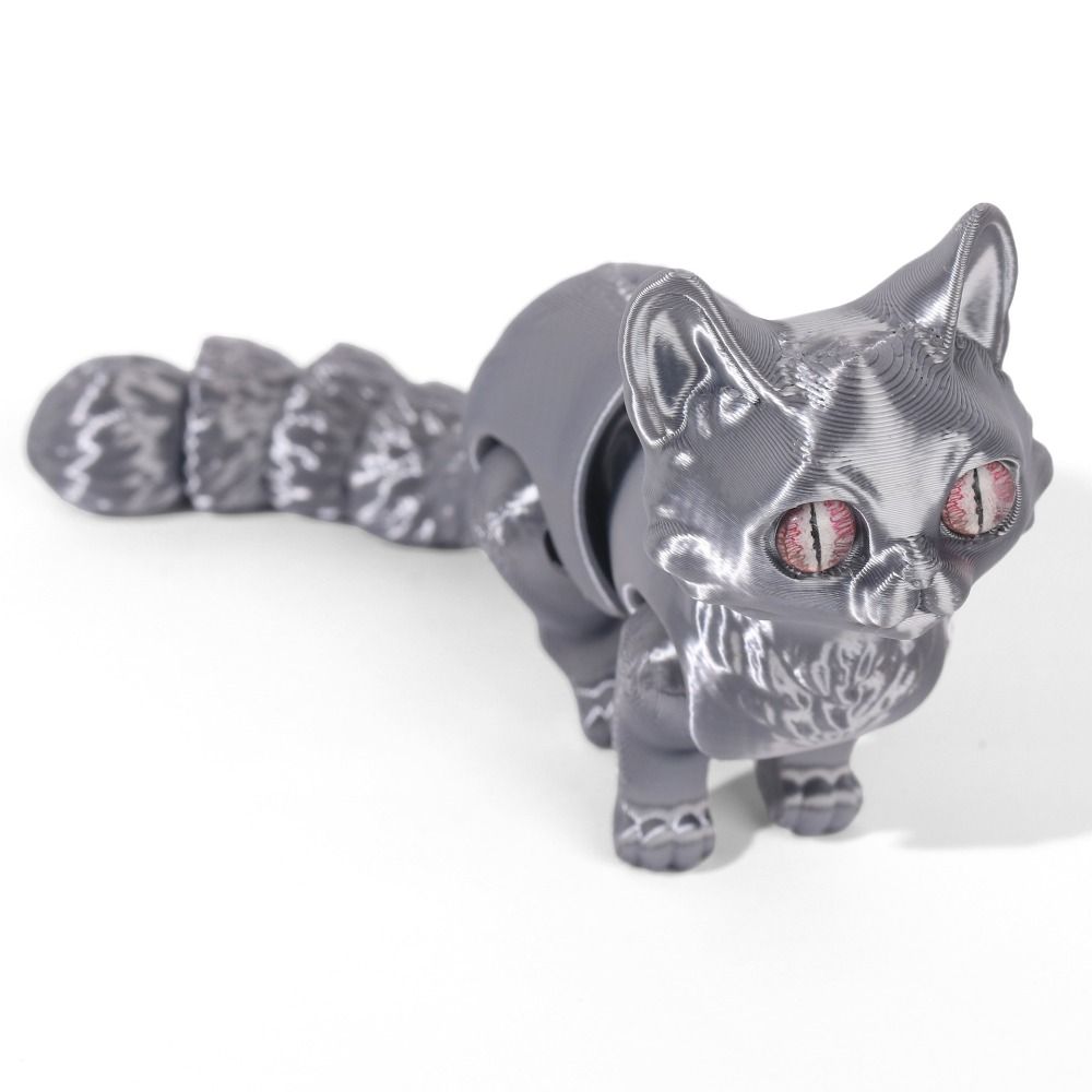 Big Eyes 3D Printed Cat Model  - огляд і ціна 3D Printing Material