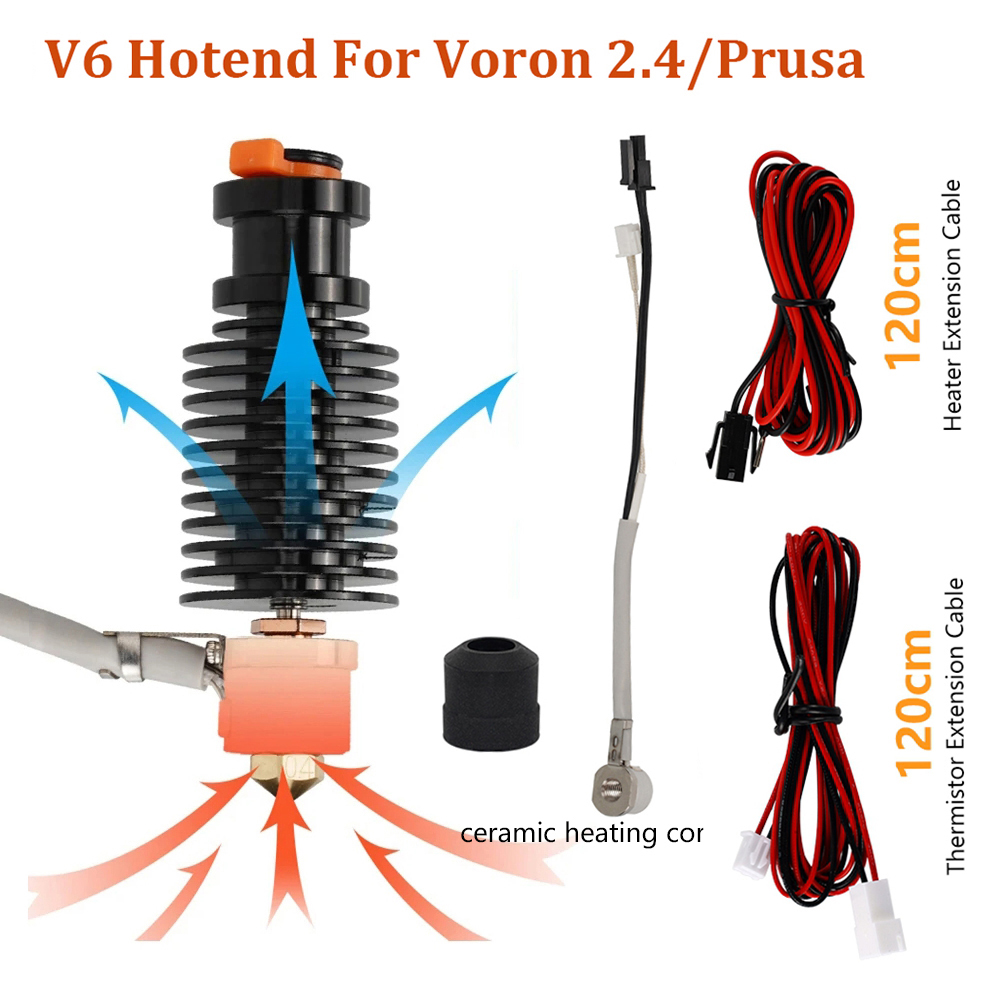 24V E3D V6 Hotend For DDE DDB  - огляд і ціна 3D Printing Ender