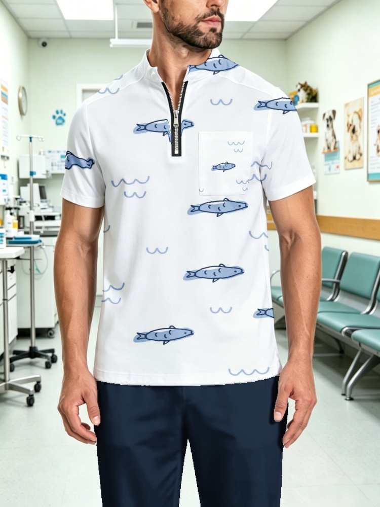 Mens Cute Ocean Fish All Over  - огляд і ціна 3D Printing For Medical