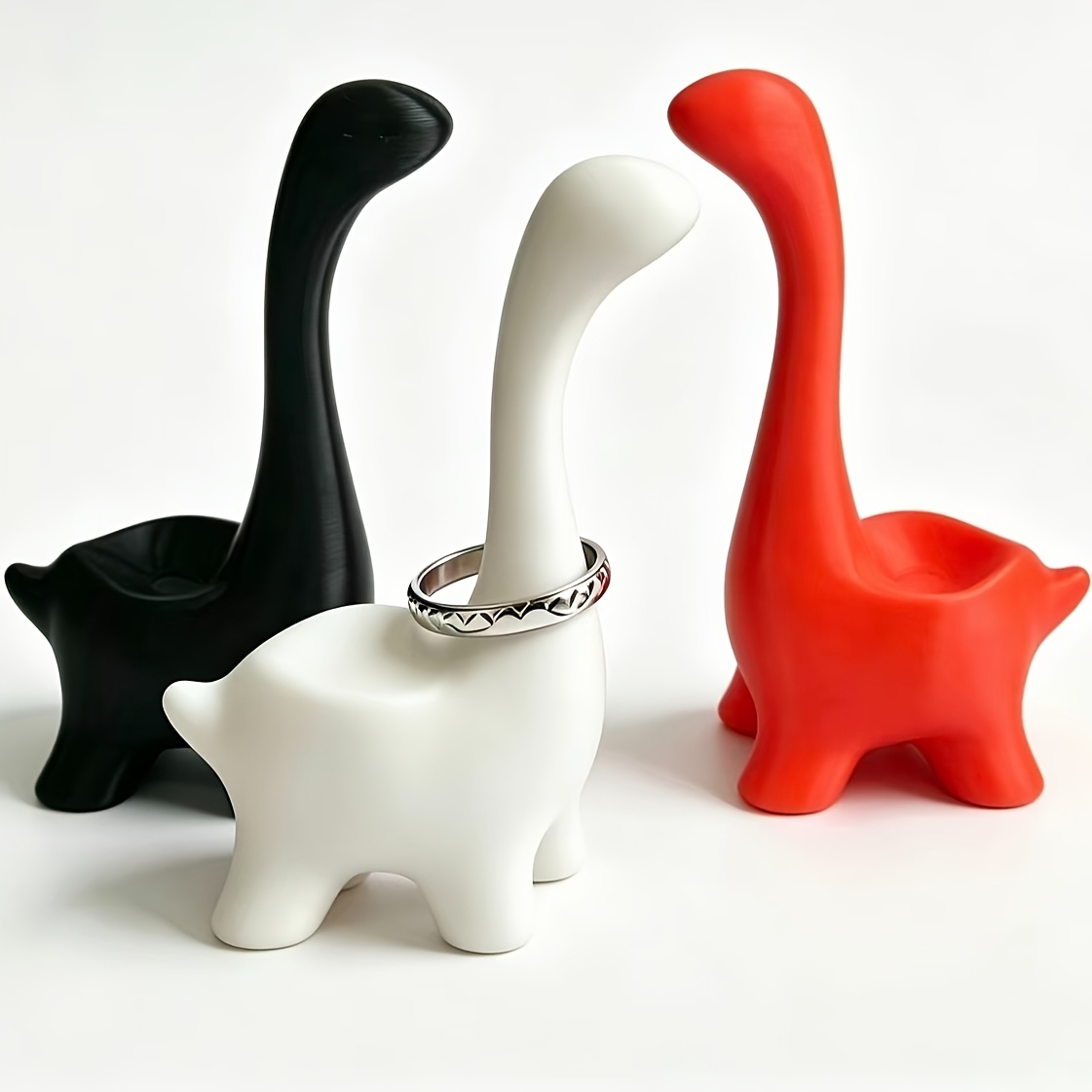 2Pcs Simple Long-Necked Dinosa - огляд і ціна 3D Printing Ring Holder