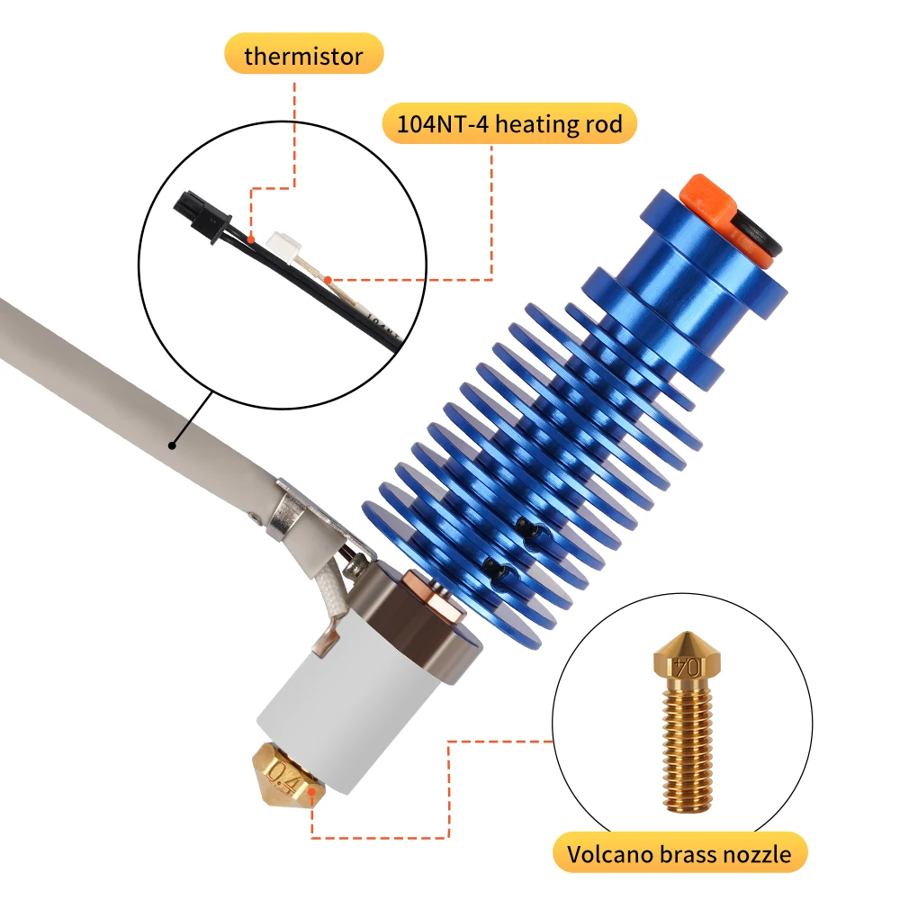 Volcano Hotend Kit 24V 60W For - огляд і ціна 3D Printing Ender