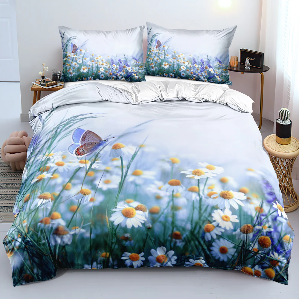 3D Design Flowers Duvet Cover  - огляд і ціна 3D Printing Quilting
