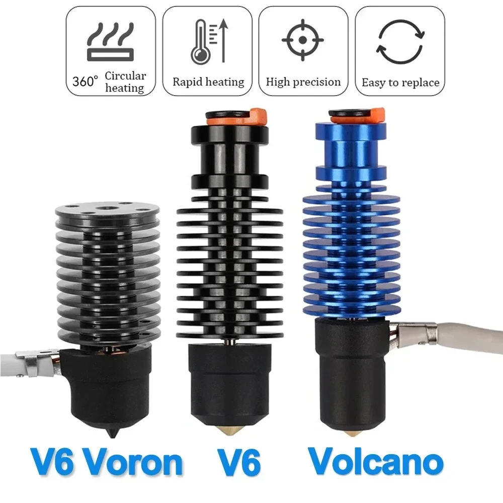 Volcano Hotend E3D V6 24V 50W  - огляд і ціна 3D Printing Ender